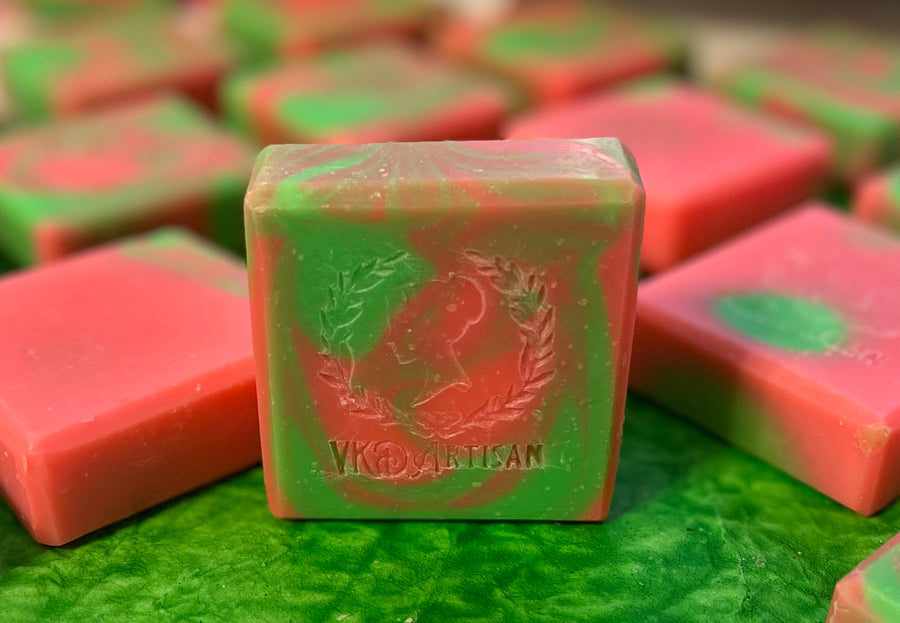 Barbie Dreams Cucumber Melon Artisan Soap - Cold Process Soap - Barbie Pink - Cucumber Melon Soap