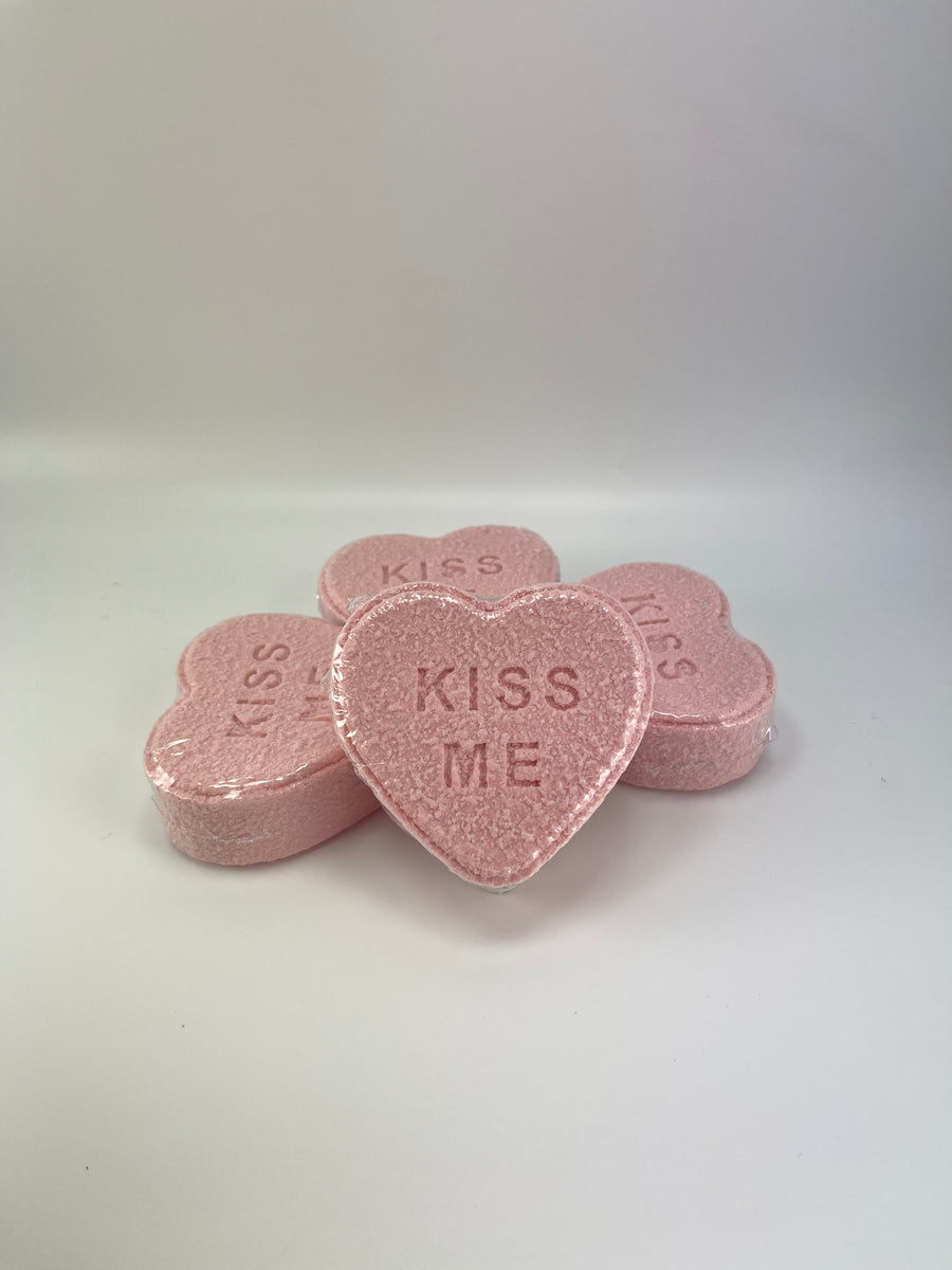 Kiss Me Heart Bath Bombs - Fizzy Dust