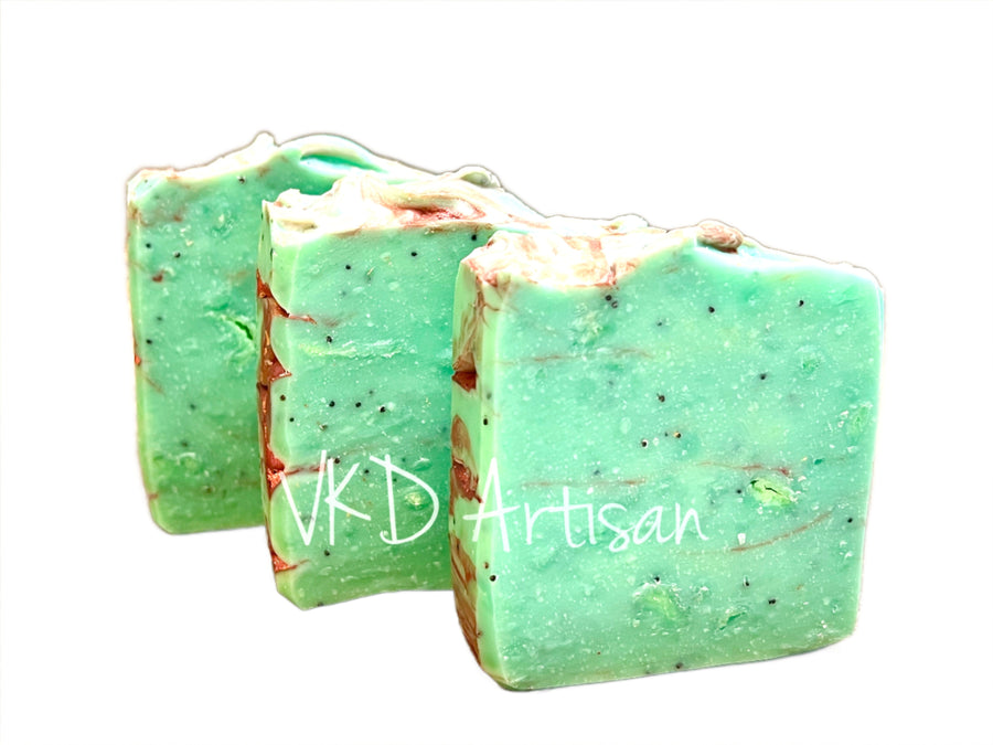 Foxtrot Handcrafted Soap - Irish Clover and mint exfoliating soap