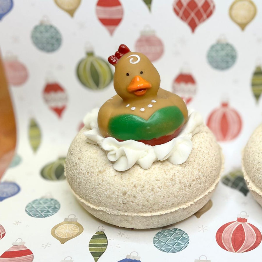 Gingerbread Rubber Ducky Bath Bomb