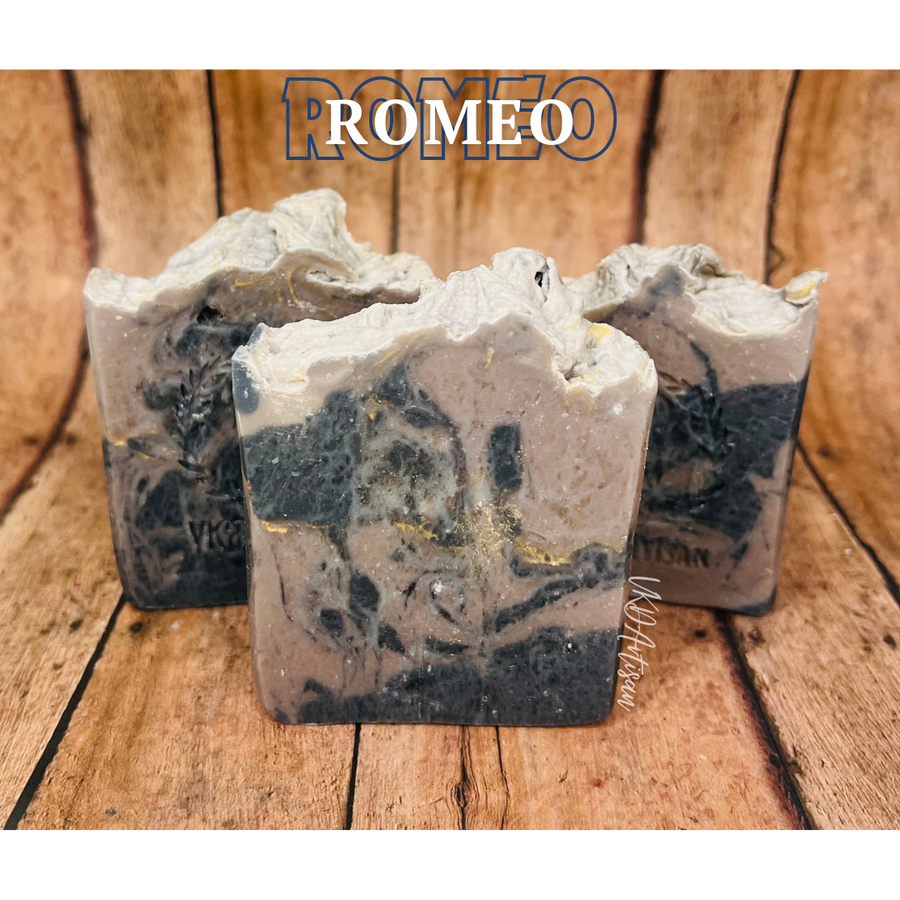 Romeo Genuine Leather Soap - Luxury Men's Soap - Handcrafted Soap - Men's Soap - Capricorn Collection