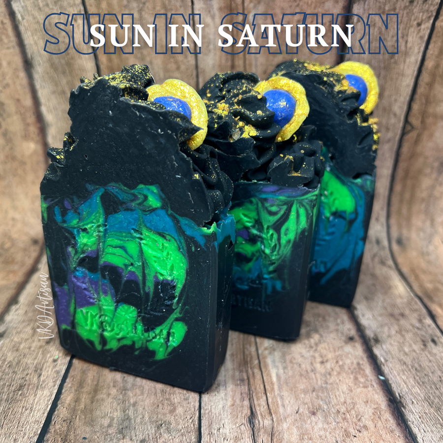 Sun In Saturn Winterberry Soap - Luxury Soap - Handcrafted Soap - Capricorn Collection - Zodiac Soap