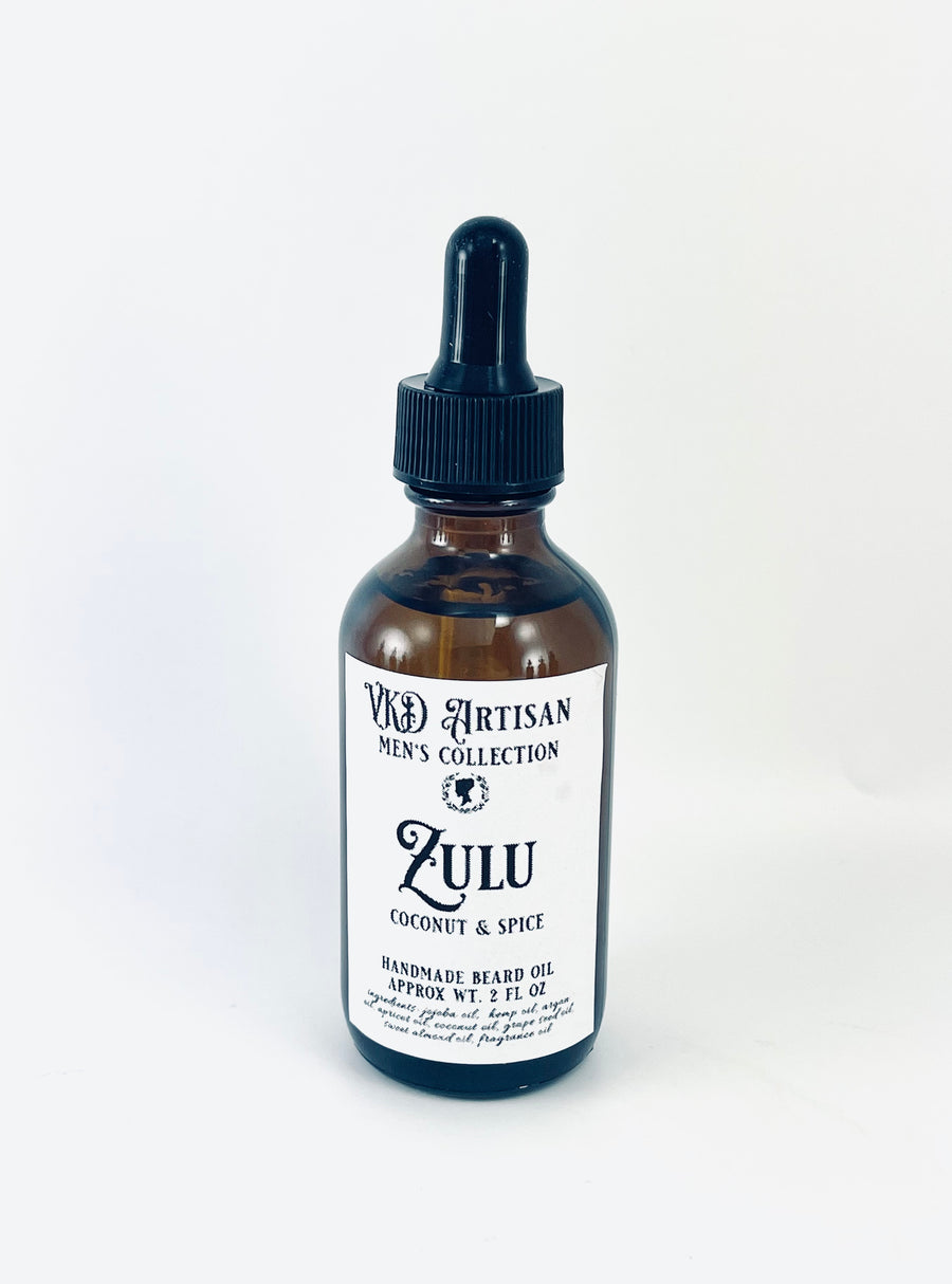 Zulu Beard Oil -  Coconut & Spices Beard Oil - Gifts for Him - Handmade Beard Oil