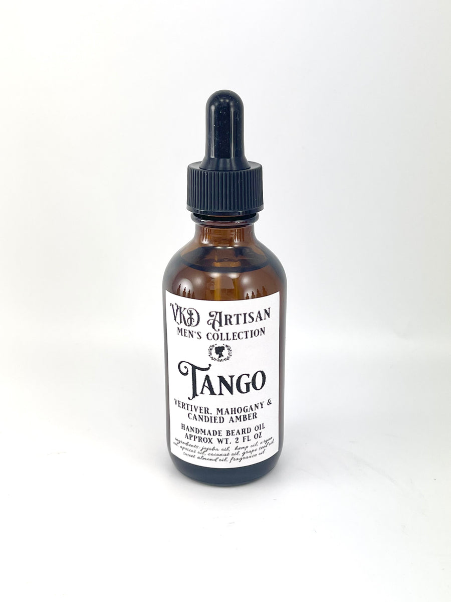 Tango Beard Oil -  Amber, Mahogany & Vetiver Beard Oil - Gifts for Him - Handmade Beard Oil