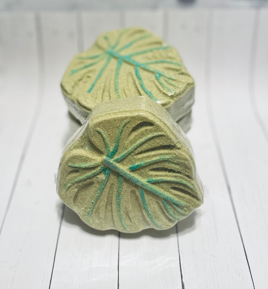 Tropical Sunrise Palm Leaf Bath Bombs - Bath Bombs - Bath Fizzy