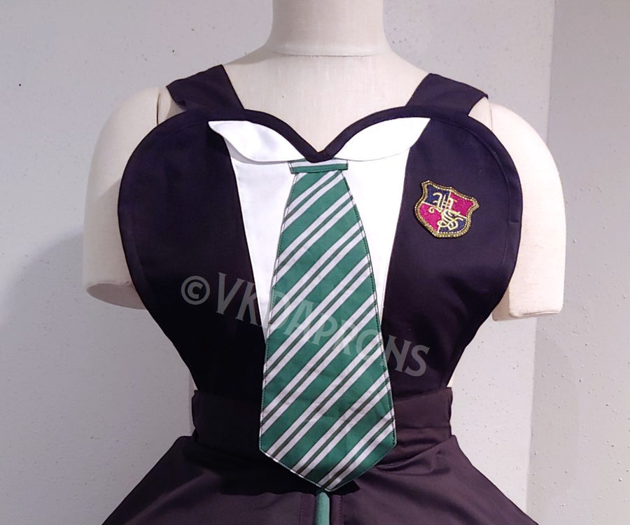 Magical School Inspired Pinup Apron - Slytherin House Apron - Costume Apron - Harry Potter Inspired Apron