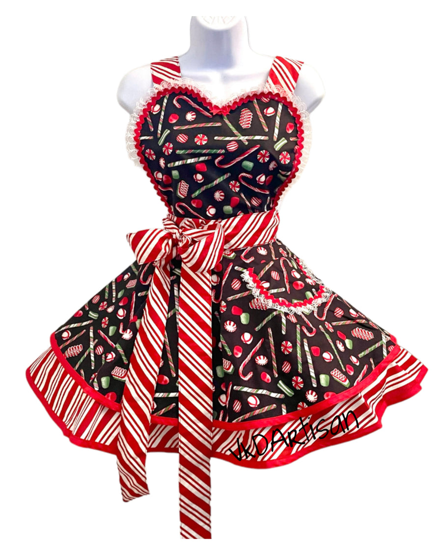 Christmas Candy Pinup Apron