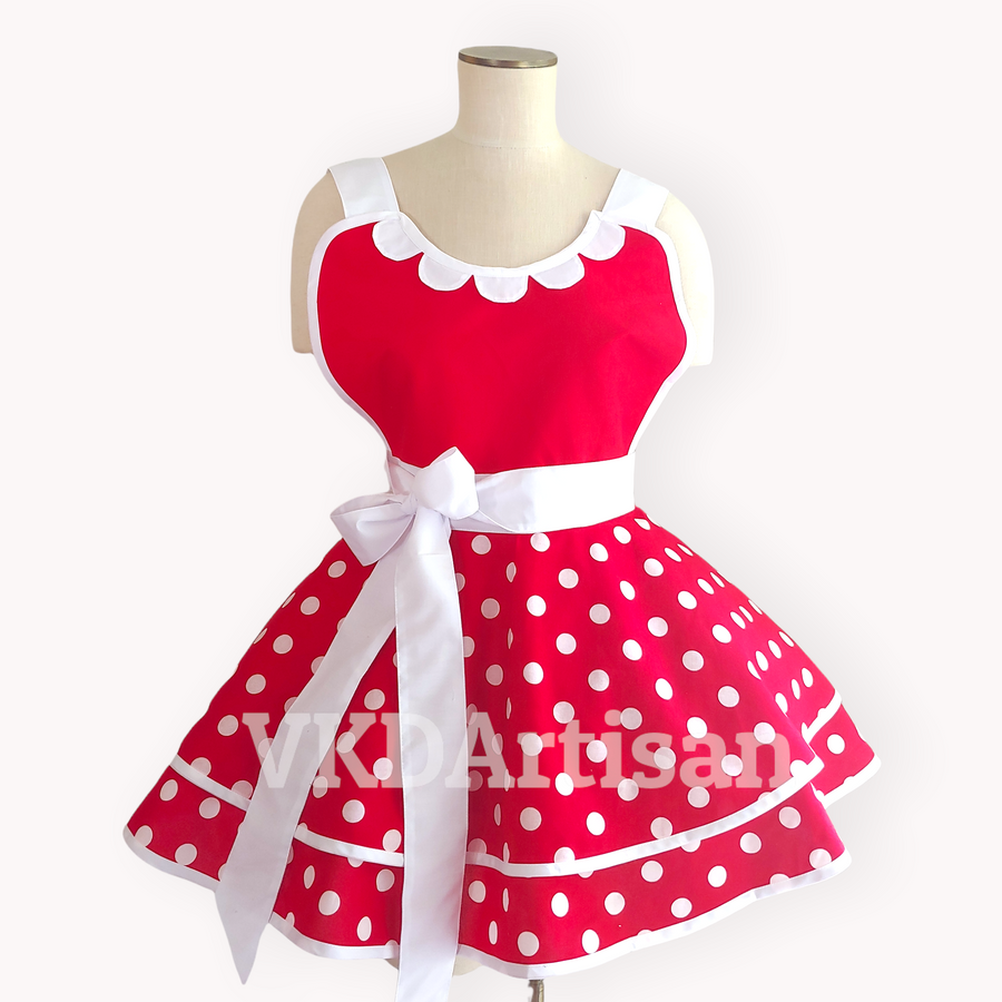 Minnie Mouse Inspired Pinup Apron